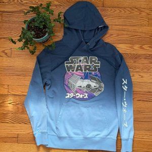 💙 Star Wars Graphic Hoodie with Embroidered Sleeve Size Small